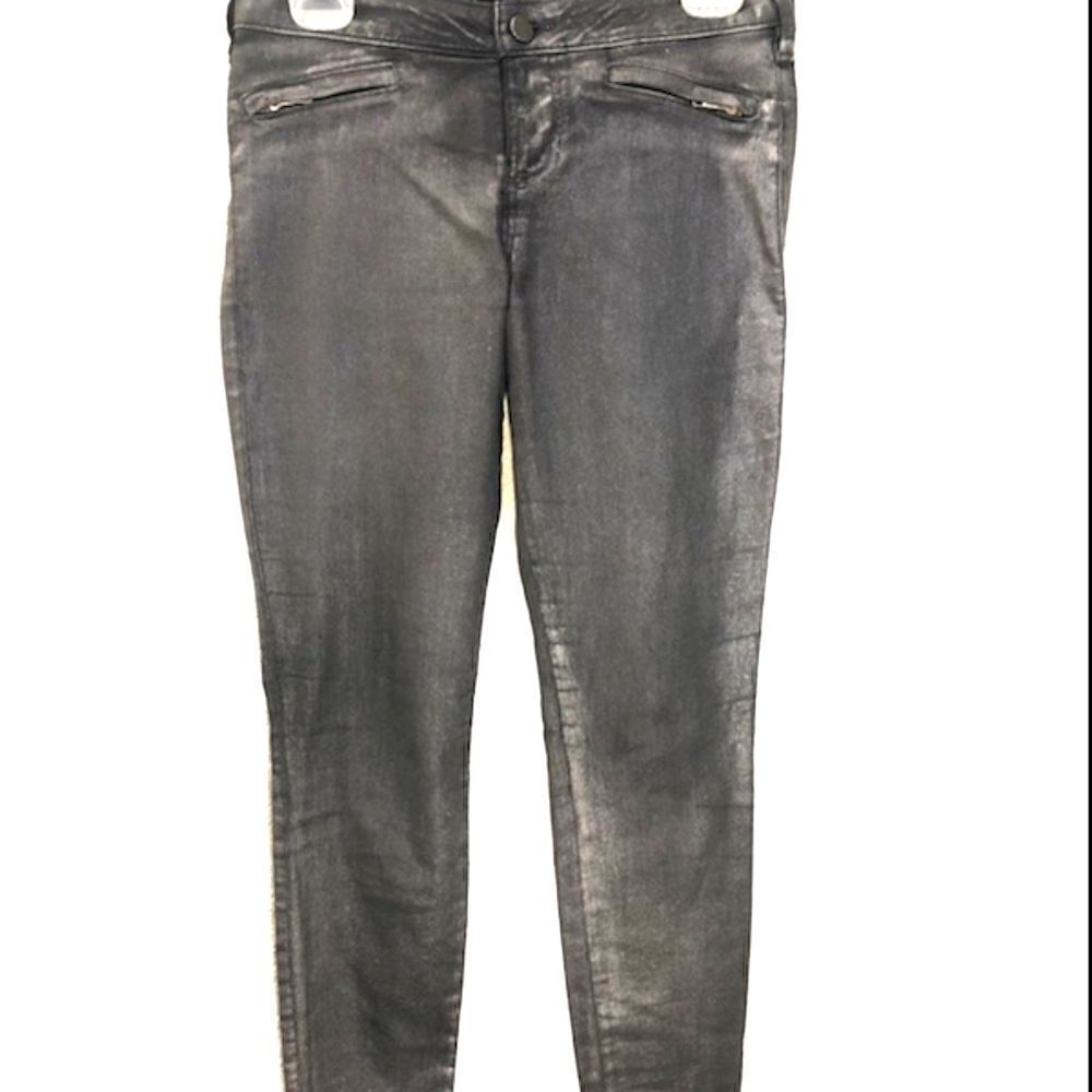 Guess Metallic Grey Skinny Jeans